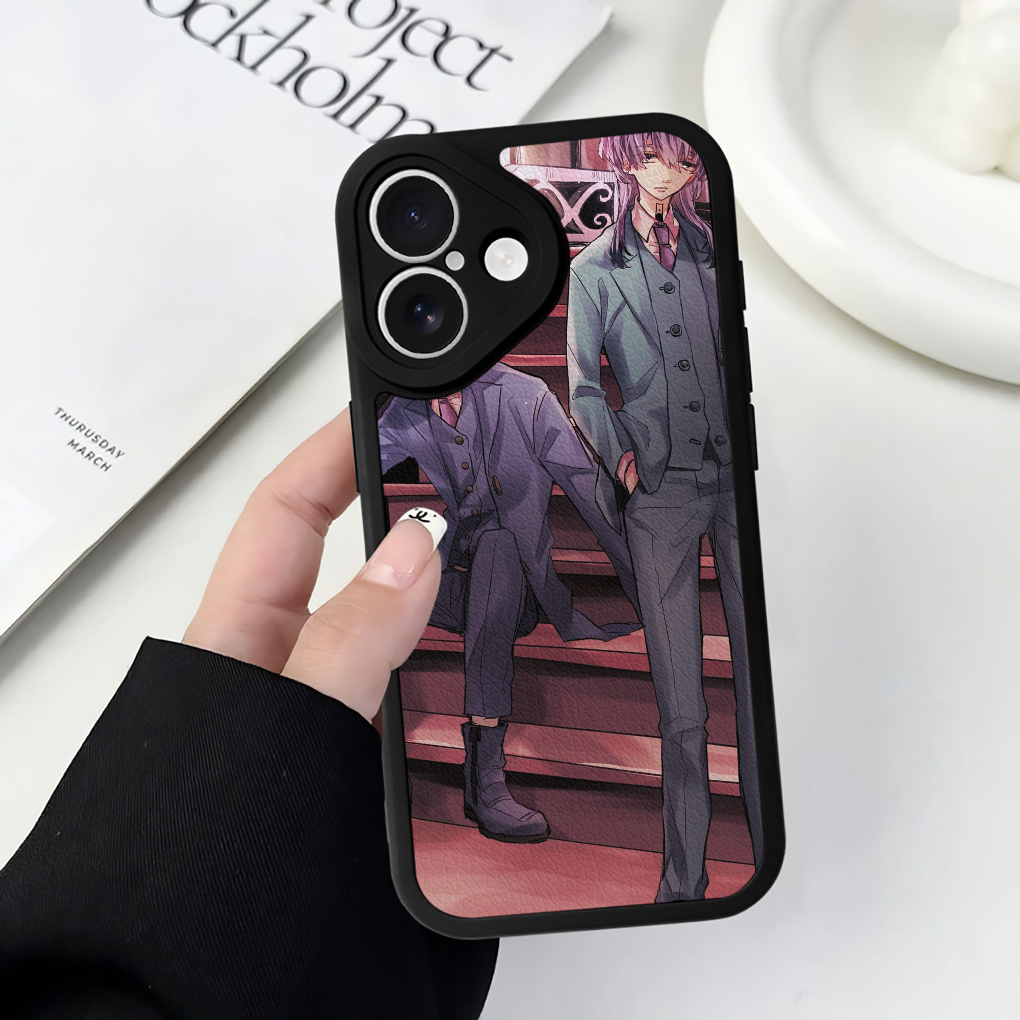 （画像用） 東京リベンジャーズ Tokyo Revengers 【iPhone 16シリーズ対応】シリコンスマホケース（レザー調） 材質：シリコン